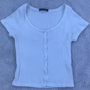 Brandy Melville White Zella top